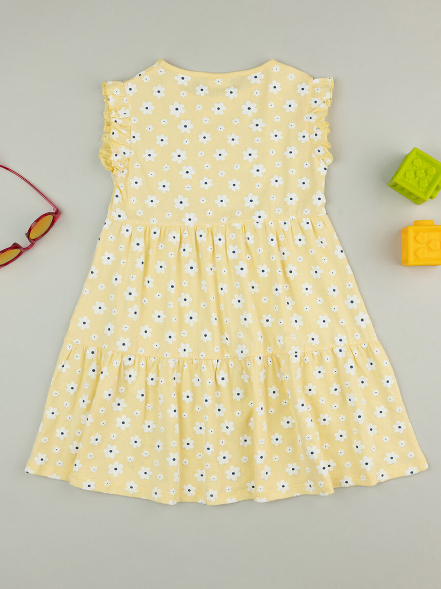 παιδικό φόρεμα κίτρινο με μαργαρίτες για κορίτσι - Prénatal