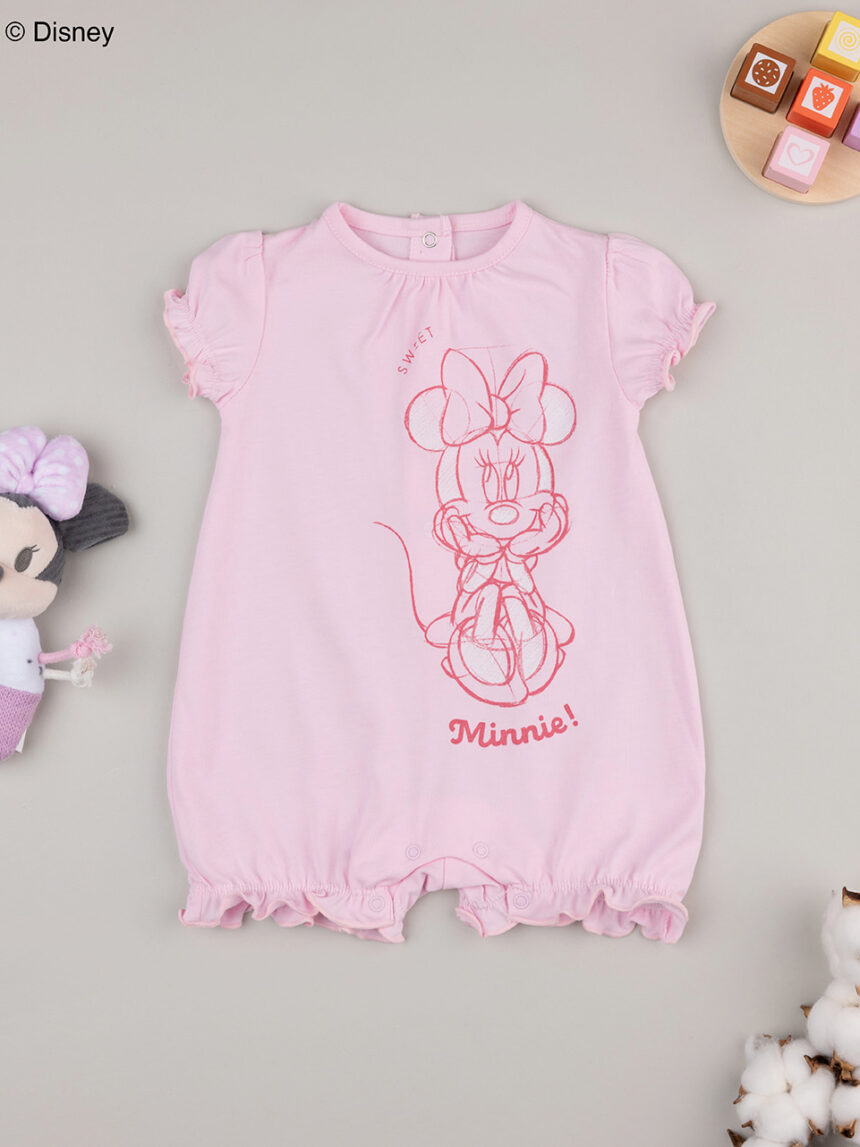 βρεφικό φορμάκι ροζ με τη minnie για κορίτσι - Prénatal