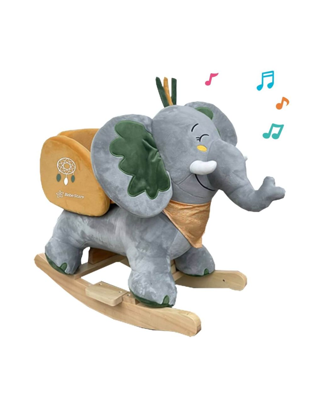 Bebe stars κουνιστό ελεφαντάκι γκρι με ήχους 150-108