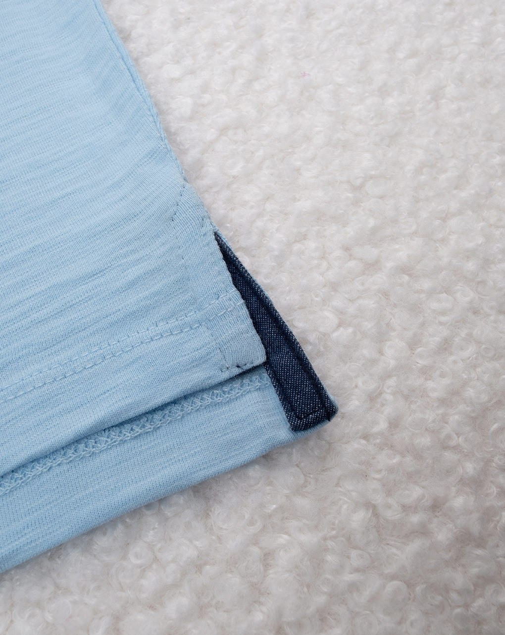 βρεφικό t-shirt γαλάζιο με τσέπη για αγόρι - Prénatal