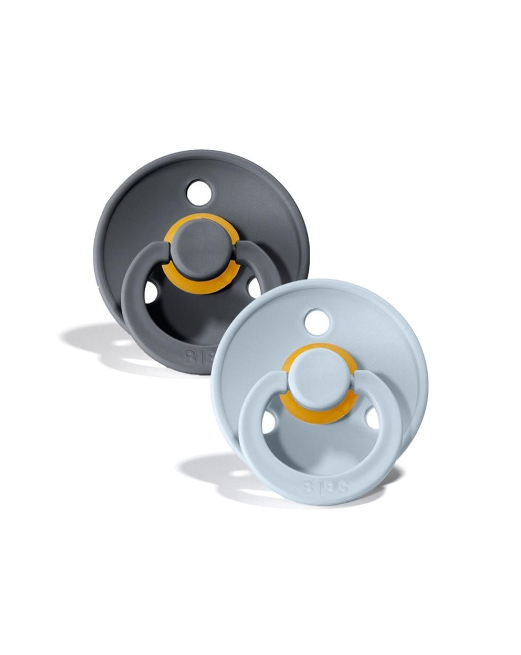 Bibs colour πιπίλες καουτσούκ 2τμχ 18m+ iron/baby blue 12.130223