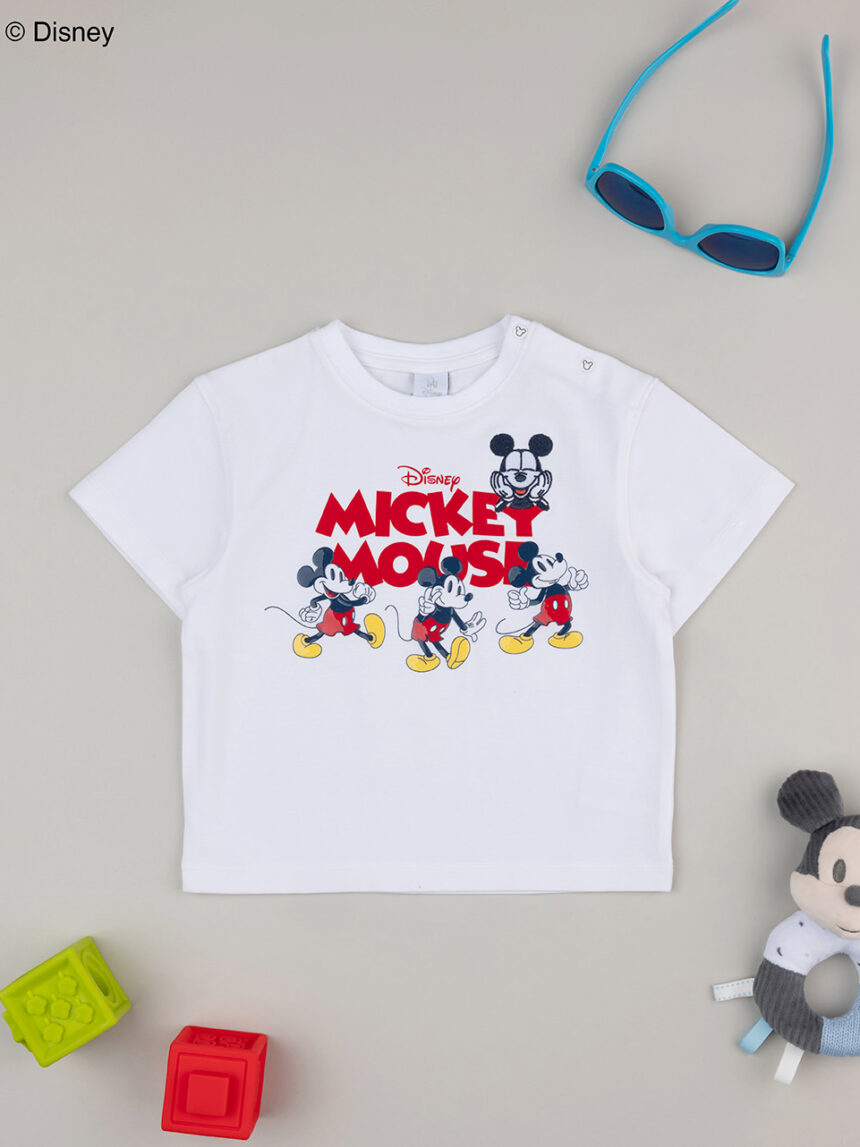 βρεφικό t-shirt λευκό mickey για αγόρι - Prénatal