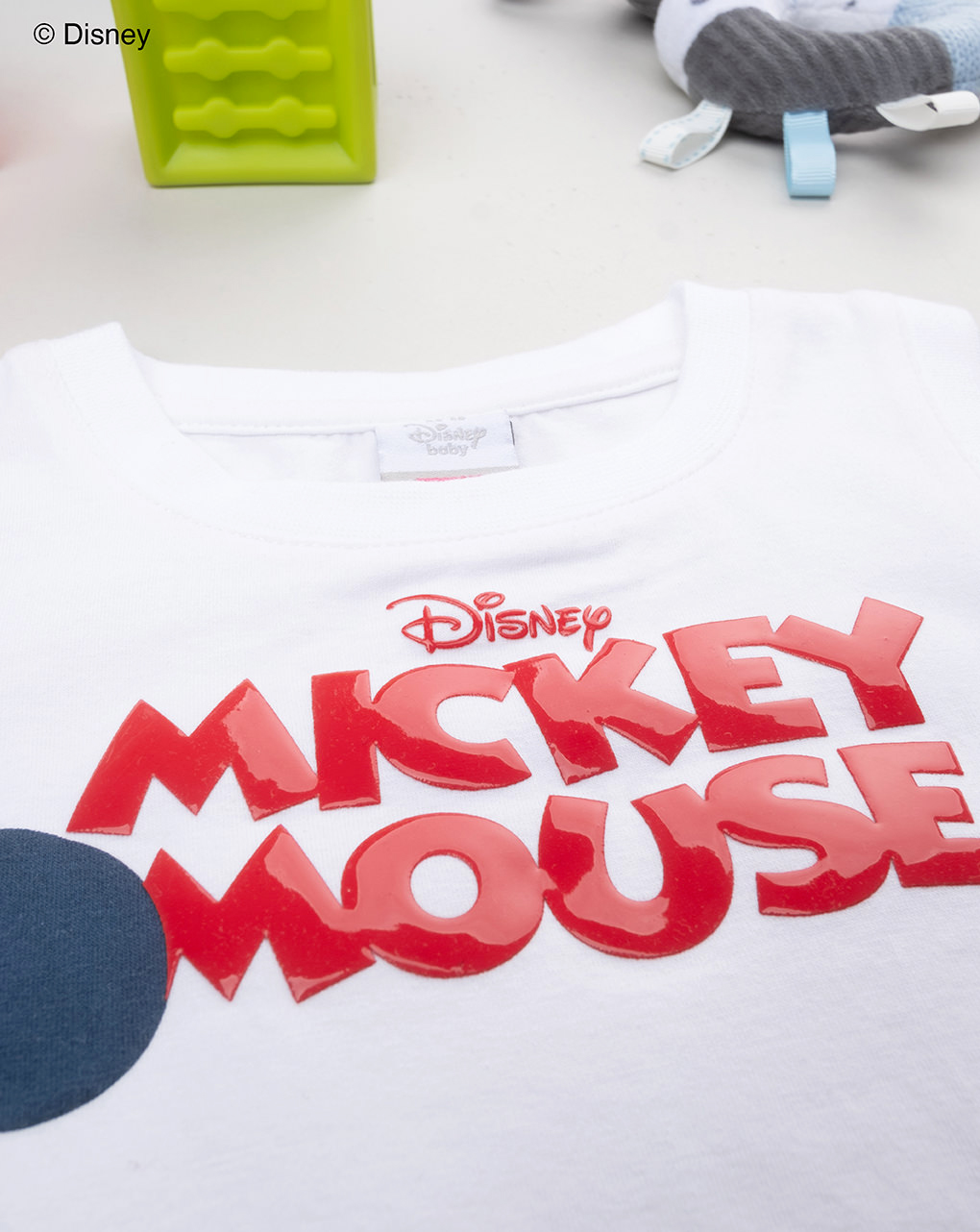 βρεφική αμάνικη μπλούζα λευκή mickey για αγόρι - Prénatal