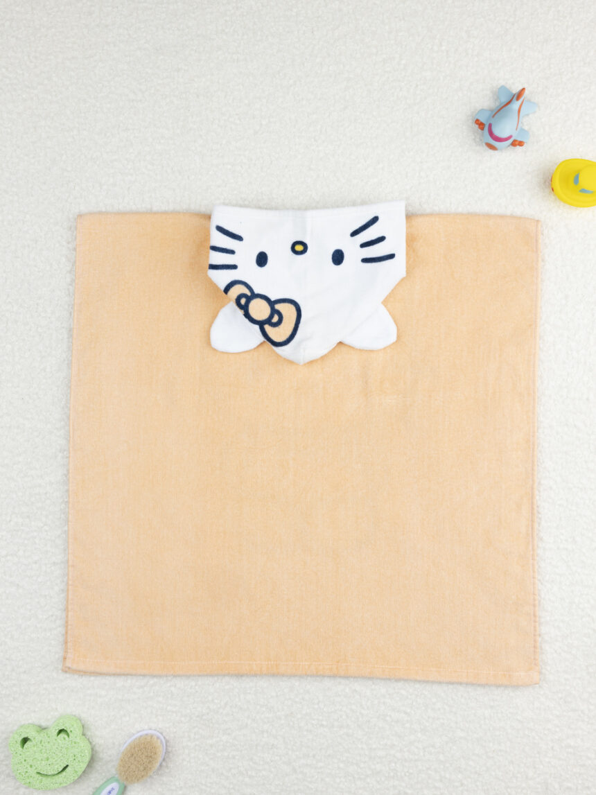βρεφικό πόντσο θαλάσσης πορτοκαλί hello kitty για κορίτσι - Prénatal
