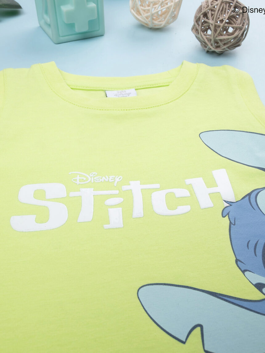 βρεφική αμάνικη μπλούζα λαχανί stitch για αγόρι - Prénatal