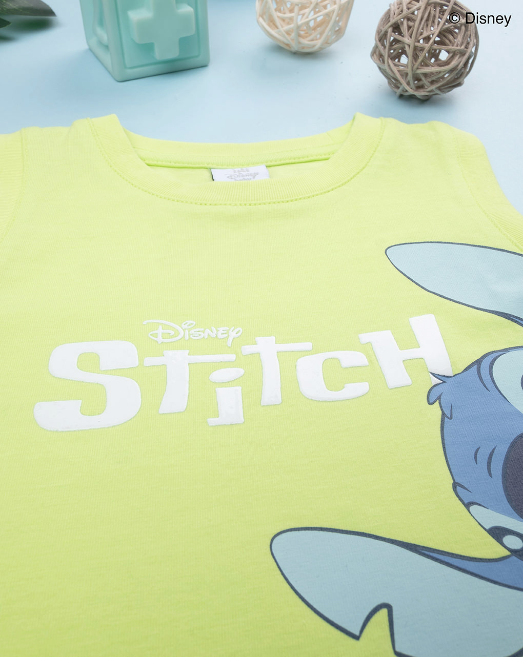 βρεφική αμάνικη μπλούζα λαχανί stitch για αγόρι - Prénatal