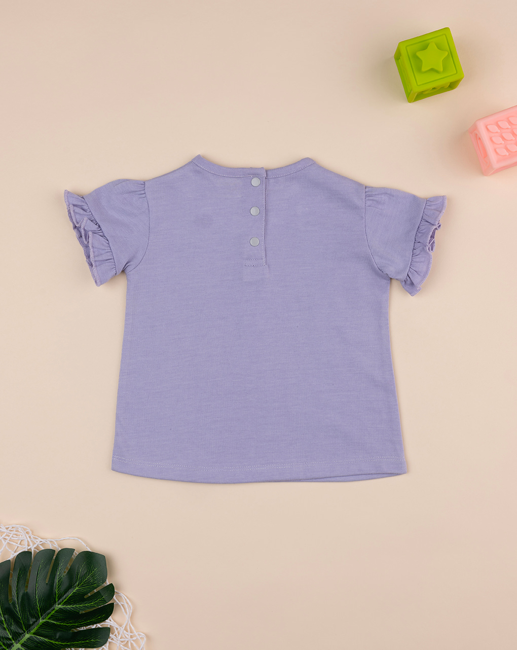βρεφικό t-shirt λιλά με κεράσια για κορίτσι - Prénatal