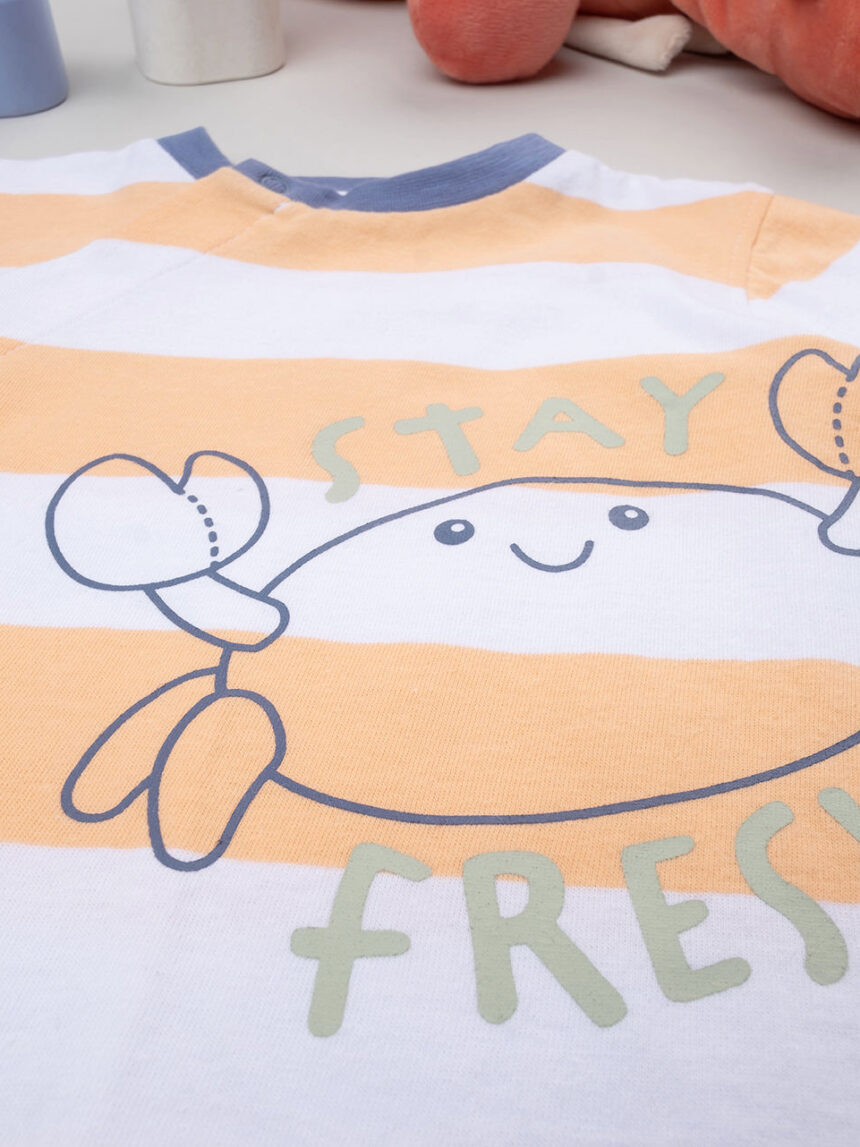 βρεφικό φορμάκι ριγέ stay fresh για αγόρι - Prénatal