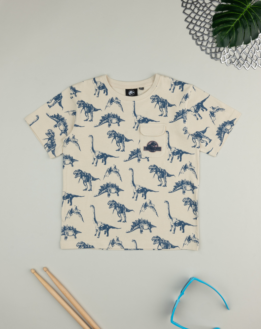 παιδικό t-shirt μπεζ jurassic world για αγόρι