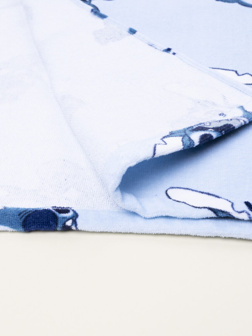 βρεφικό πόντσο θαλάσσης γαλάζιο stitch για αγόρι - Prénatal