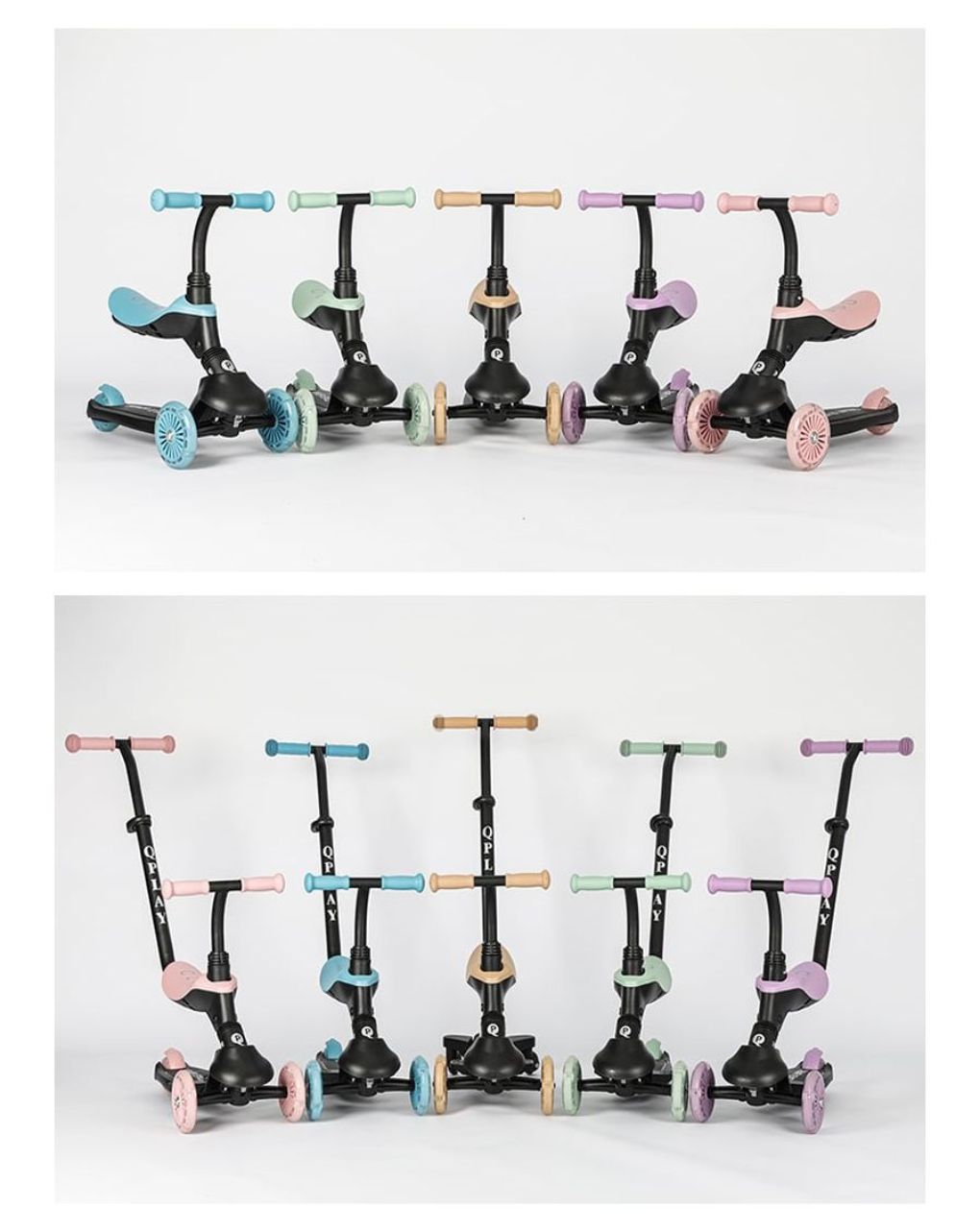 Qplay sema evo 5in1 scooter πατίνι sky blue 01-1212076-03 - QPLAY