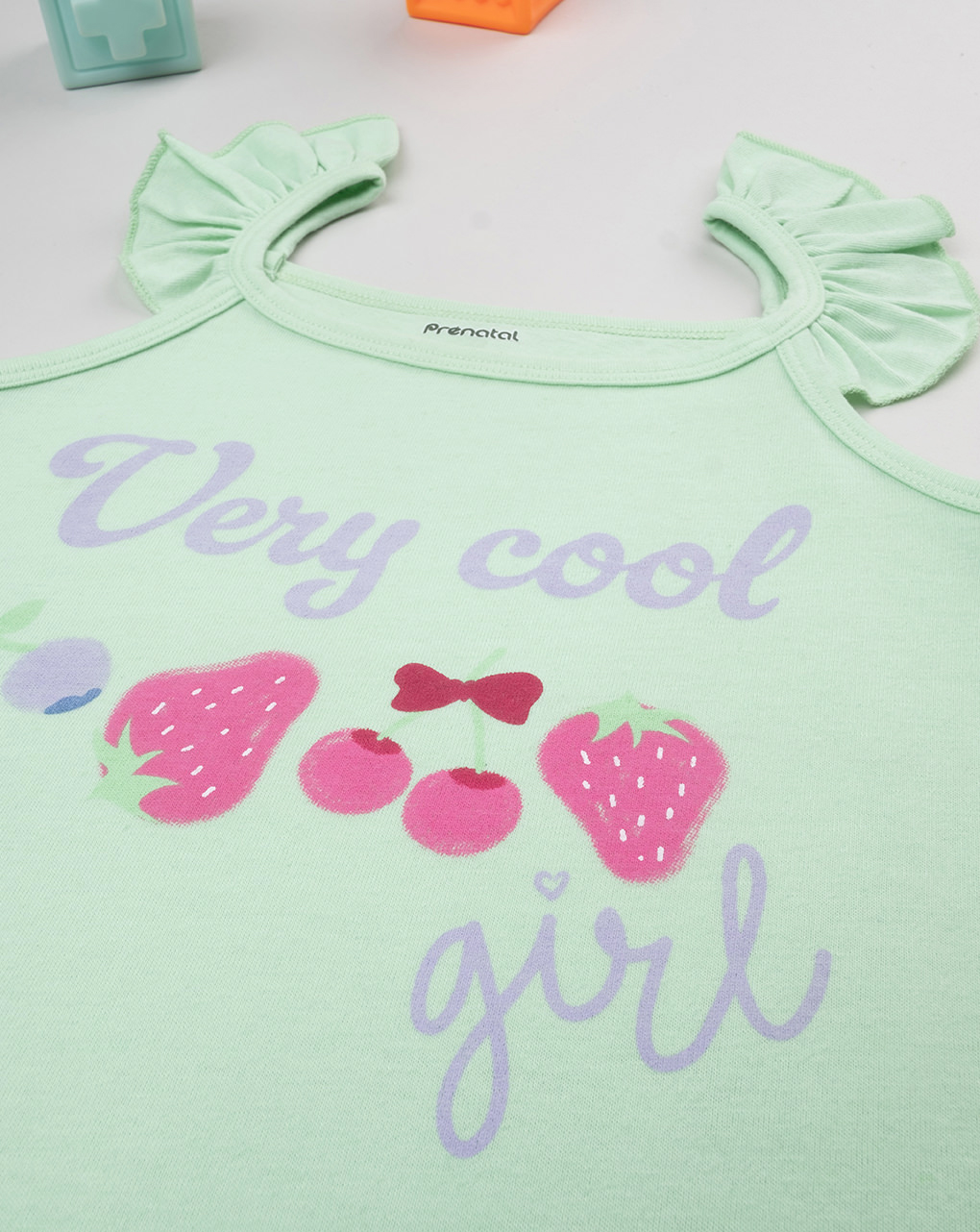 παιδική αμάνικη μπλούζα πράσινη cool για κορίτσι - Prénatal