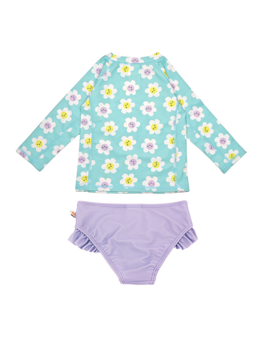 Zoocchini σετ uv μαγιό και μπλούζα daisy 6 μηνών - 4 ετών zoo16405 - Zoocchini