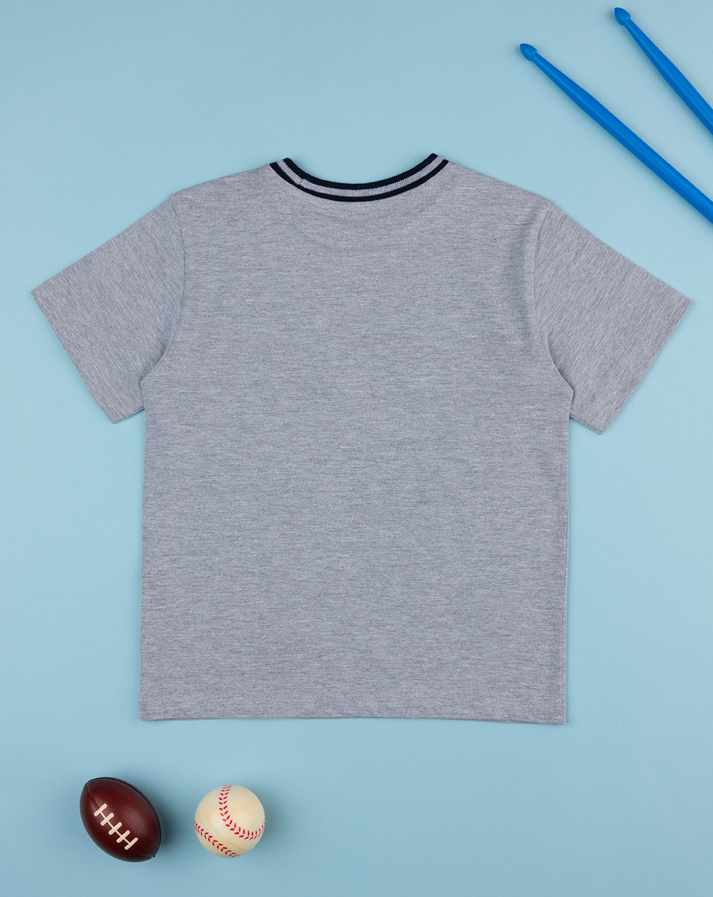 παιδικό t-shirt γκρι με δεινόσαυρο για αγόρι - Prénatal