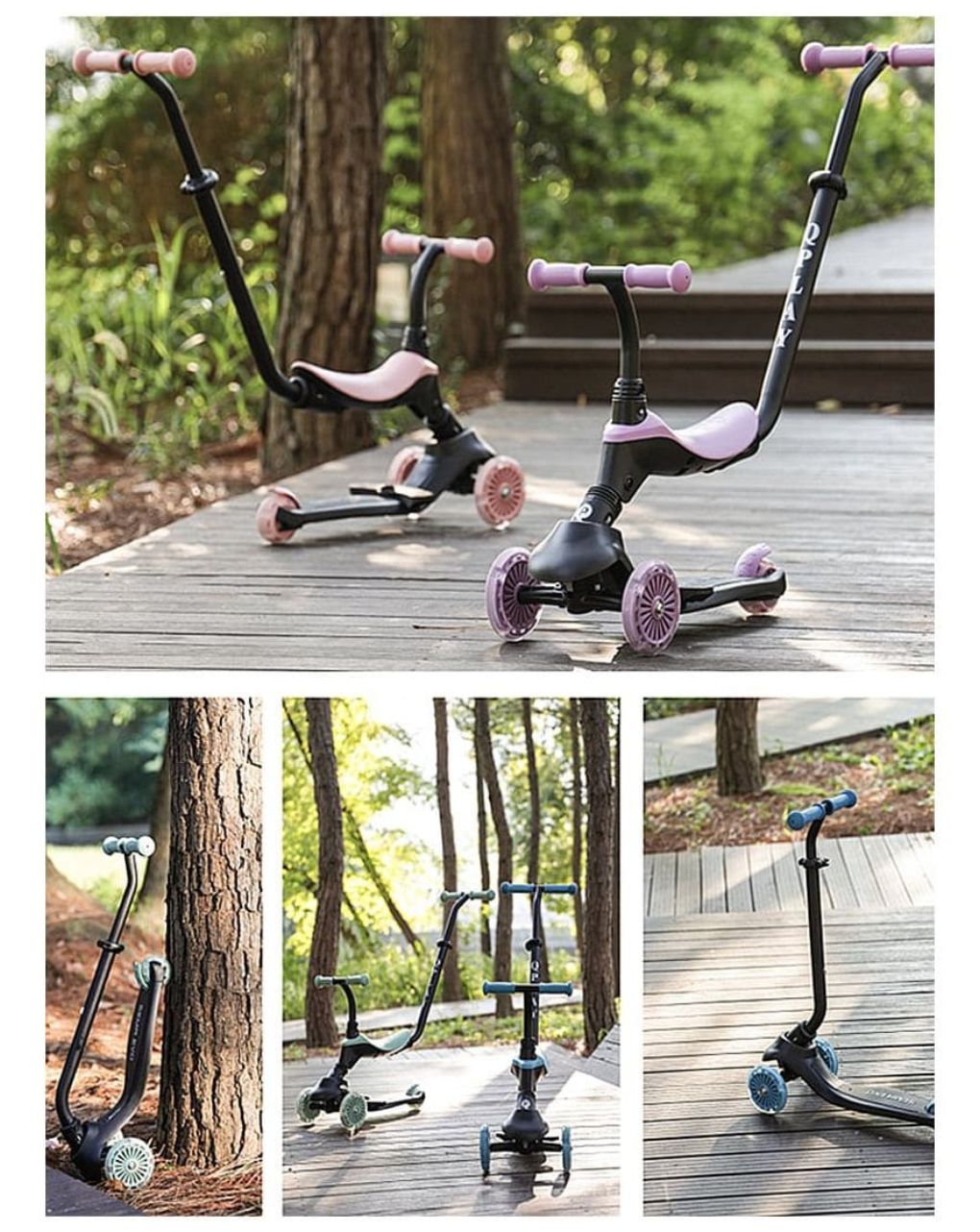 Qplay sema evo 5in1 scooter πατίνι sky blue 01-1212076-03 - QPLAY