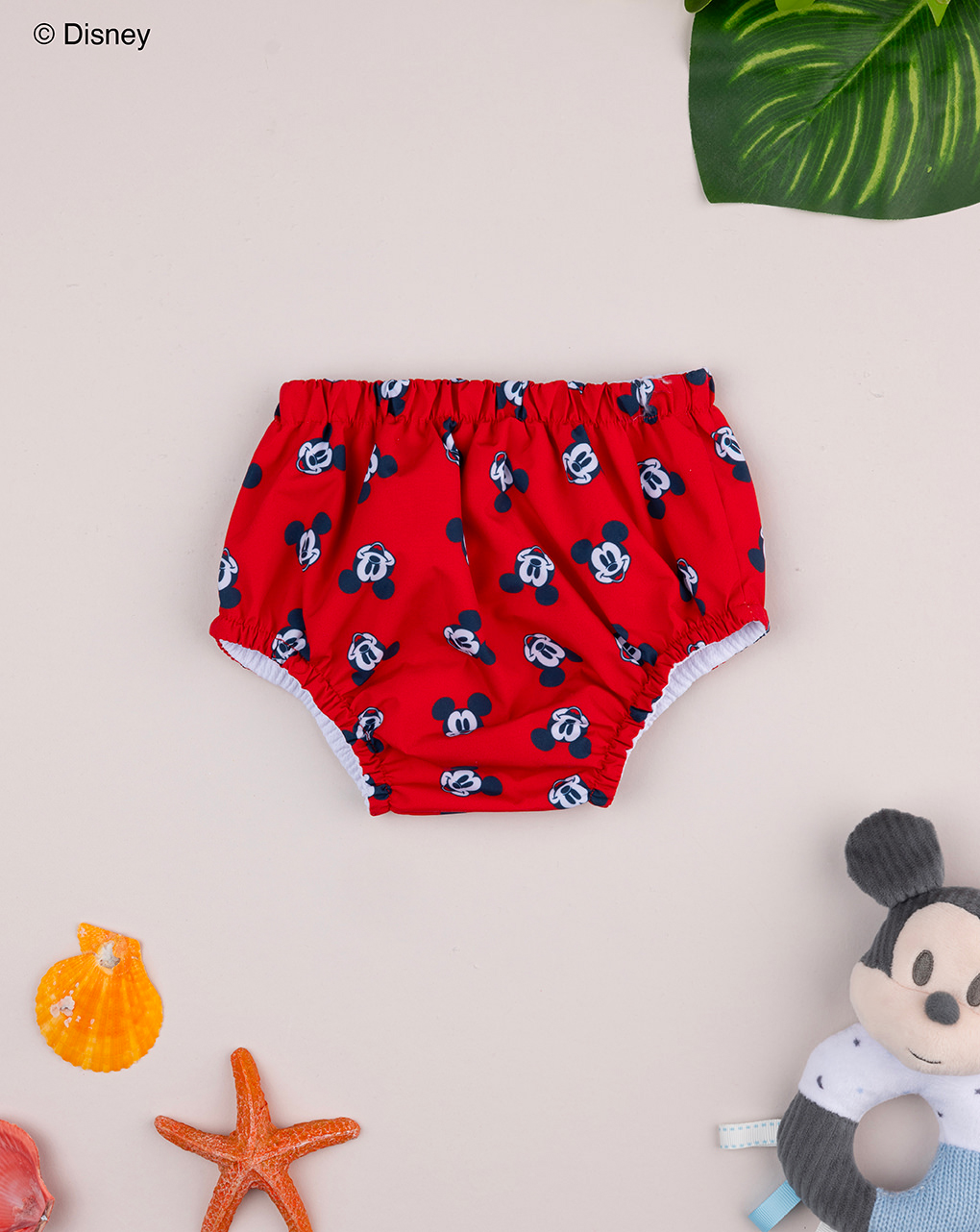 βρεφικό μαγιό πάνα κόκκινο mickey για αγόρι