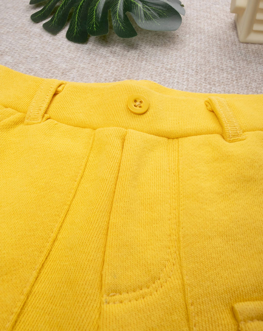 βρεφική βερμούδα κίτρινη με ελέφαντα για αγόρι - Prénatal