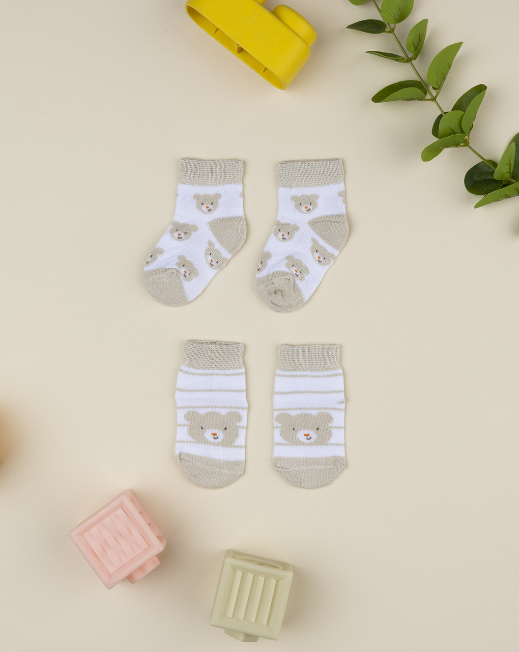 βρεφικά καλτσάκια baby smile πακέτο x2 unisex