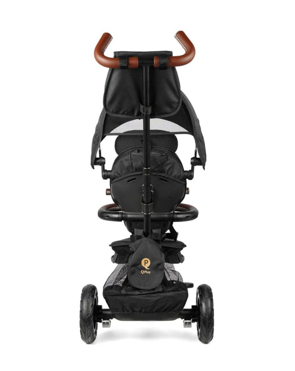 Qplay ποδήλατο τρίκυκλο rito deluxe air gel wheels brown 01-1212068-04 - QPLAY