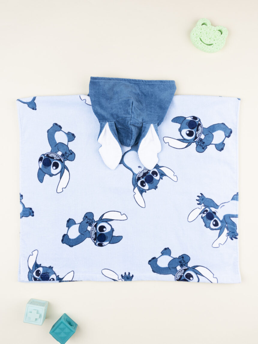 βρεφικό πόντσο θαλάσσης γαλάζιο stitch για αγόρι - Prénatal