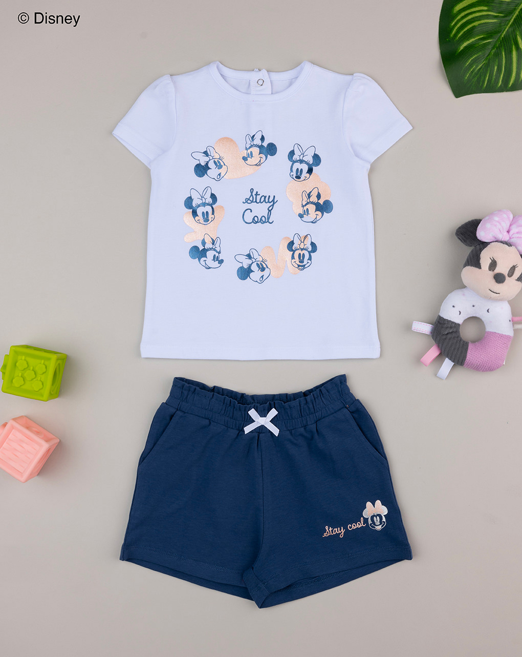 βρεφικό σετ t-shirt και σορτσάκι minnie για κορίτσι - Prénatal