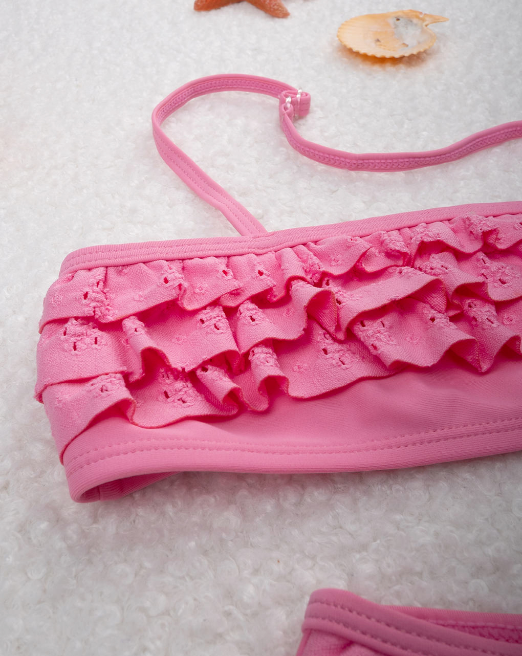 παιδικό μαγιό μπικίνι ροζ sangallo για κορίτσι - Prénatal