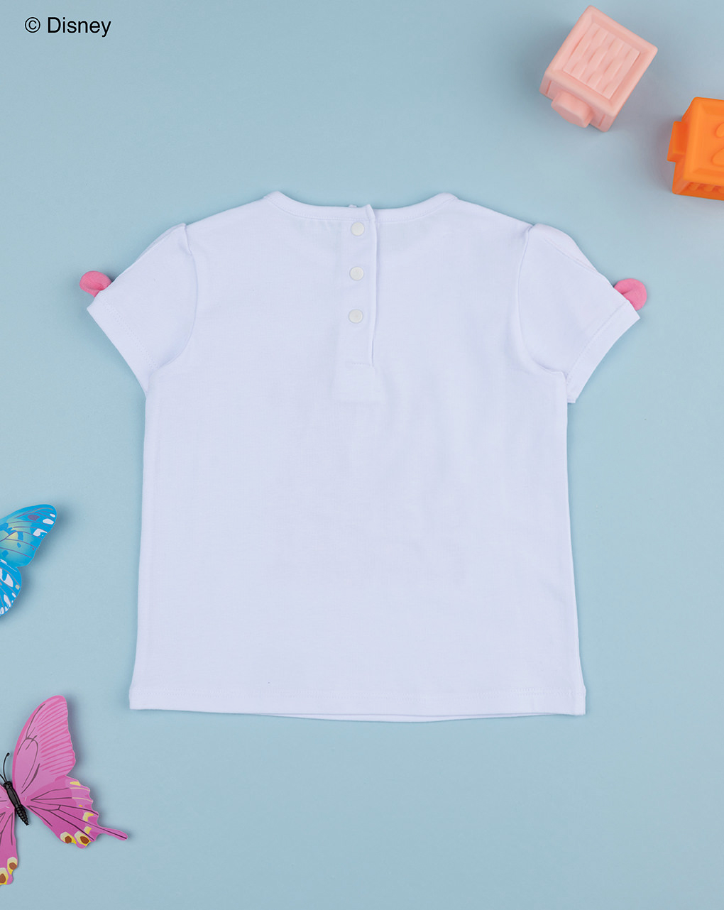 βρεφικό t-shirt λευκό stitch & angel για κορίτσι - Prénatal