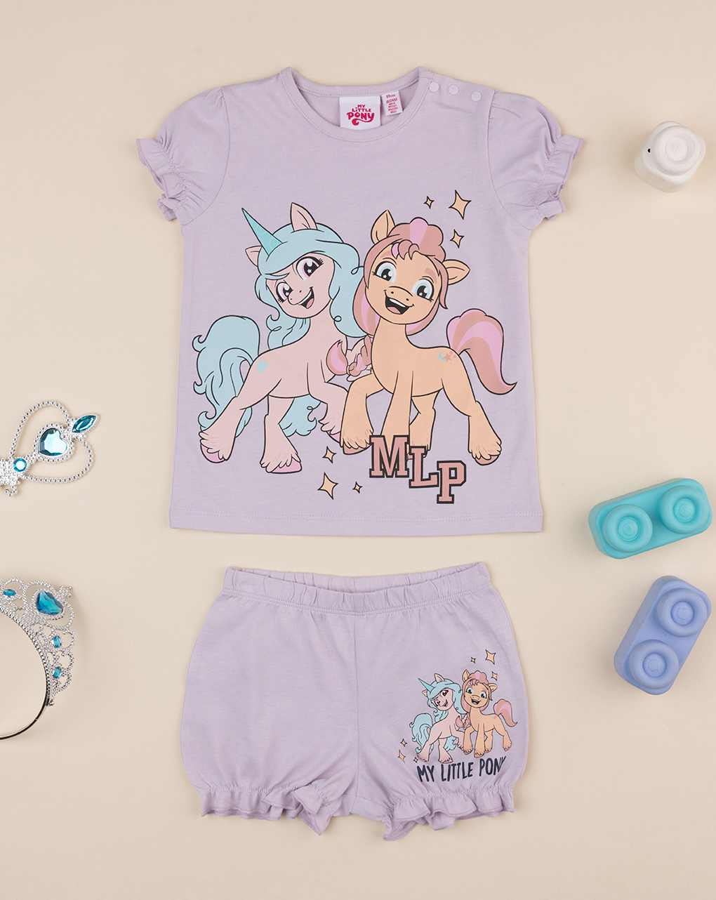 βρεφική πιτζάμα λιλά my little pony για κορίτσι
