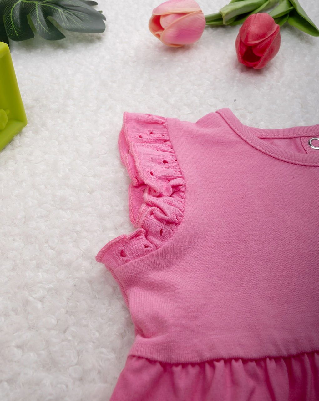 βρεφικό σετ μπλούζα και σορτσάκι φούξια για κορίτσι - Prénatal