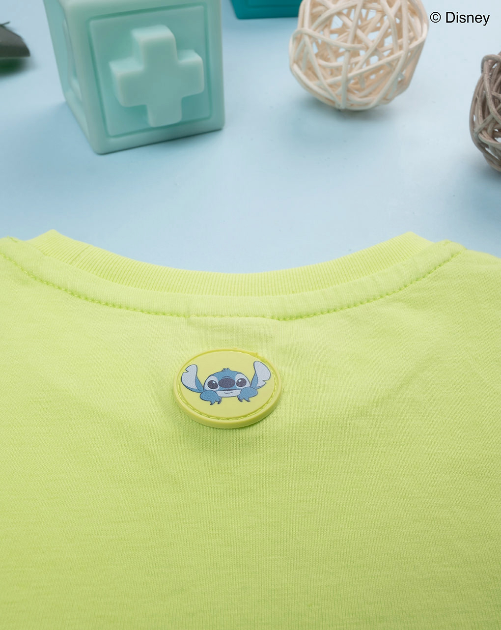 βρεφική αμάνικη μπλούζα λαχανί stitch για αγόρι - Prénatal
