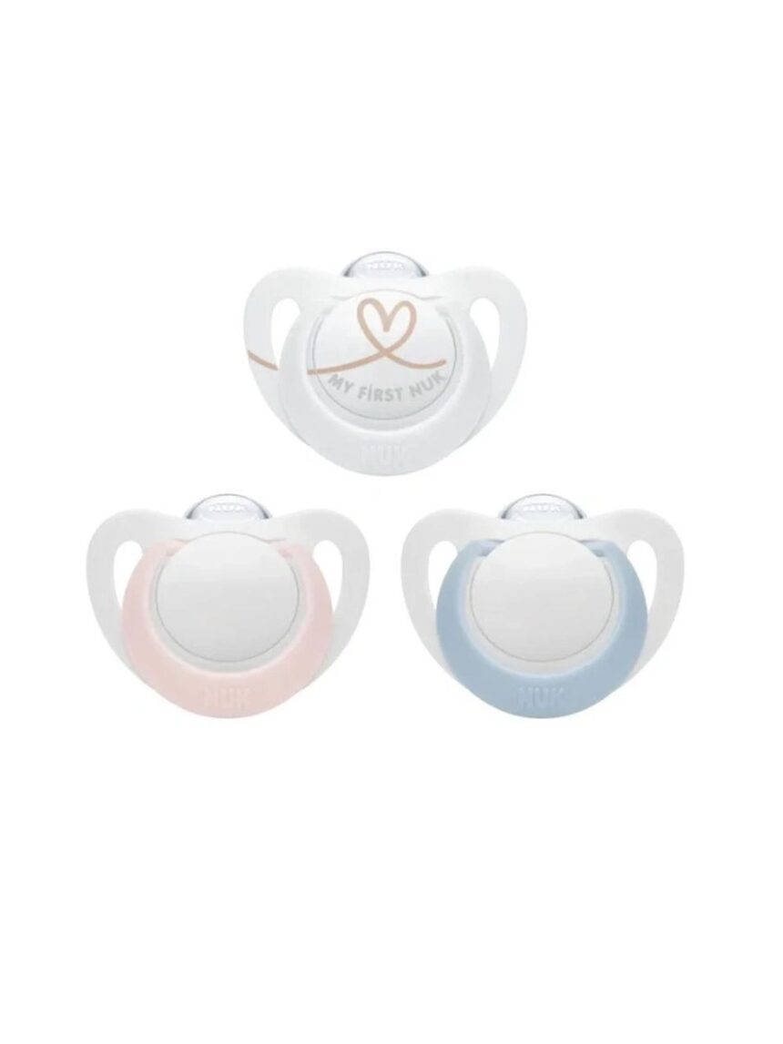 Nuk πιπίλα σιλικόνης star 0-6m (διάφορα σχέδια) 10730168 - Nuk