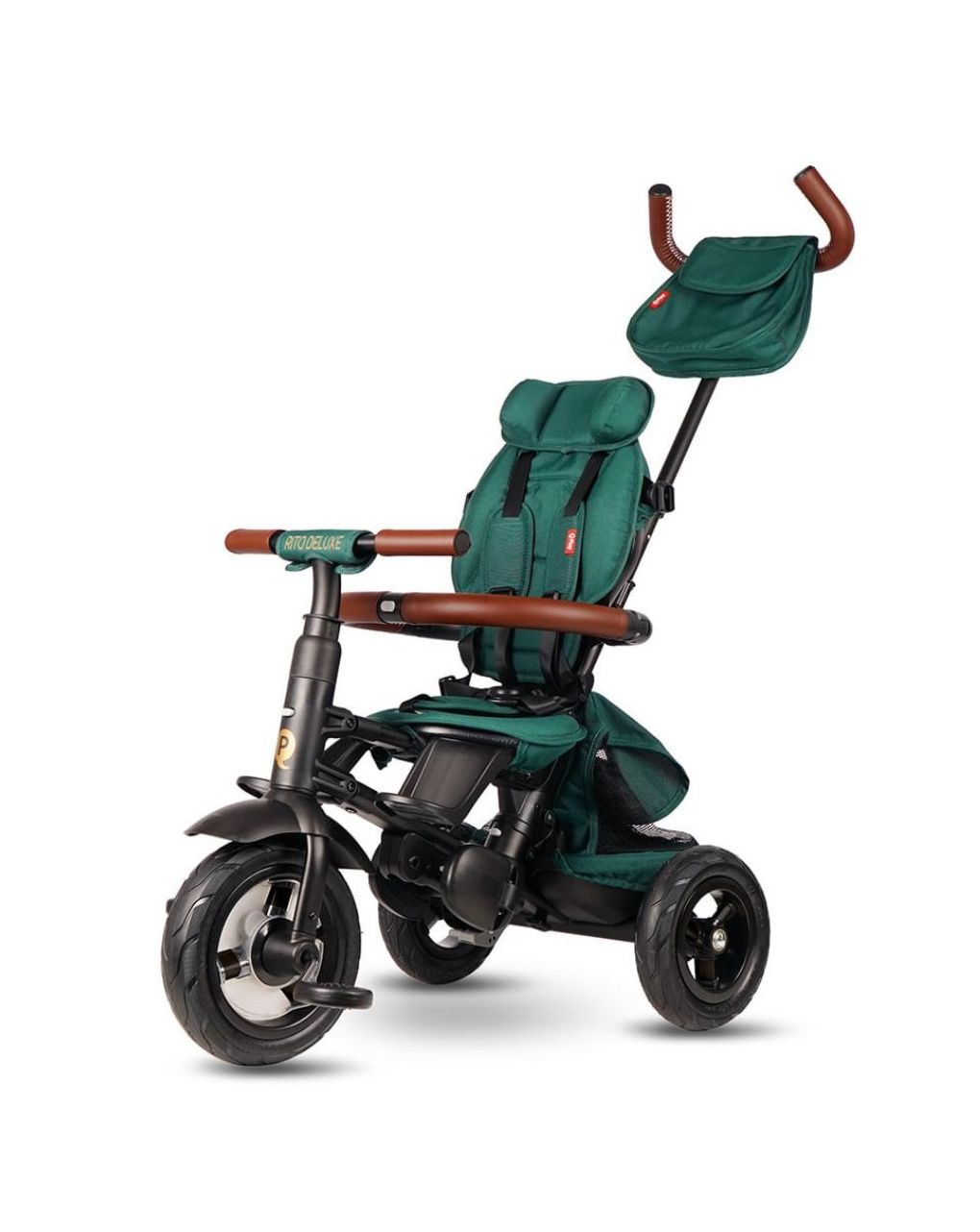 Qplay ποδήλατο τρίκυκλο rito deluxe air gel wheels brown 01-1212068-04 - QPLAY