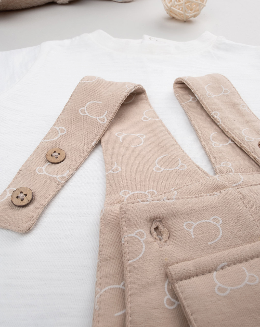 βρεφικό σετ t-shirt και σαλοπέτα teddies για αγόρι - Prénatal