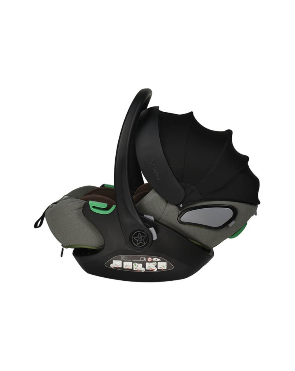 Bebe stars κάθισμα αυτοκινήτου baby i-size (40-87cm) olive 004-189 - Bebe Stars