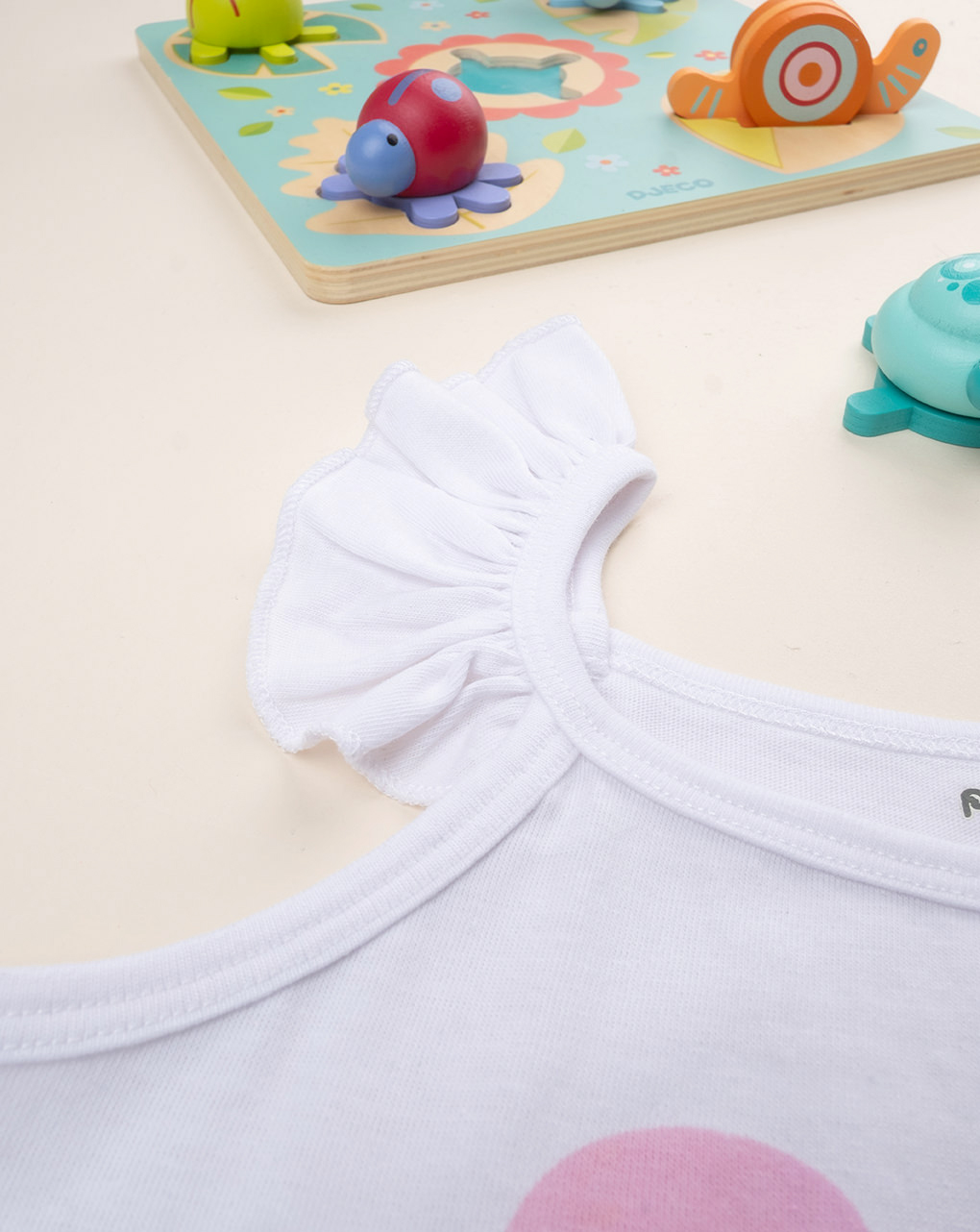 παιδική αμάνικη μπλούζα λευκή together για κορίτσι - Prénatal