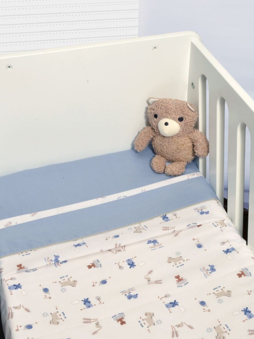 Baby oliver σετ σεντόνια λίκνου 75x110 σχέδιο 414 ραφ 46-6704/414 - BABY OLIVER