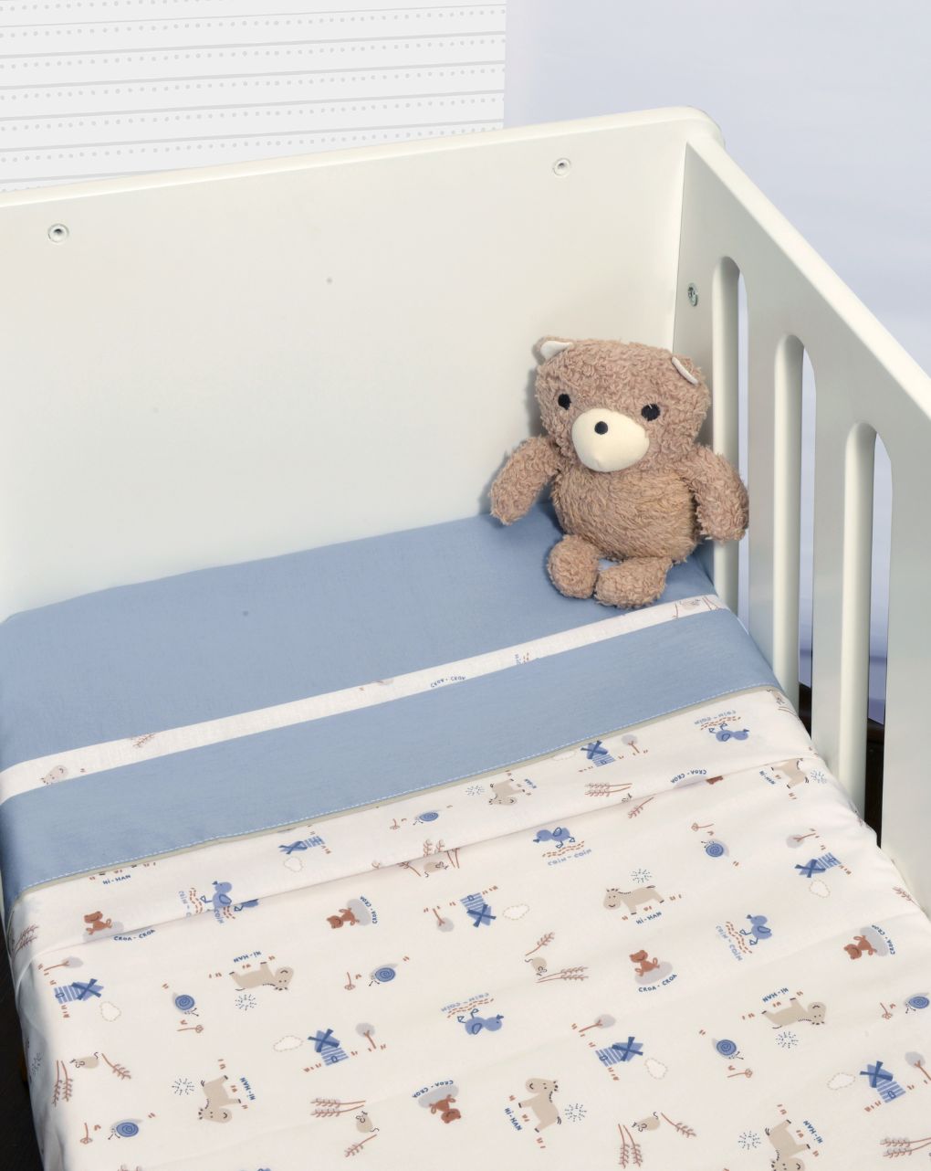 Baby oliver σετ σεντόνια λίκνου 75x110 σχέδιο 414 ραφ 46-6704/414