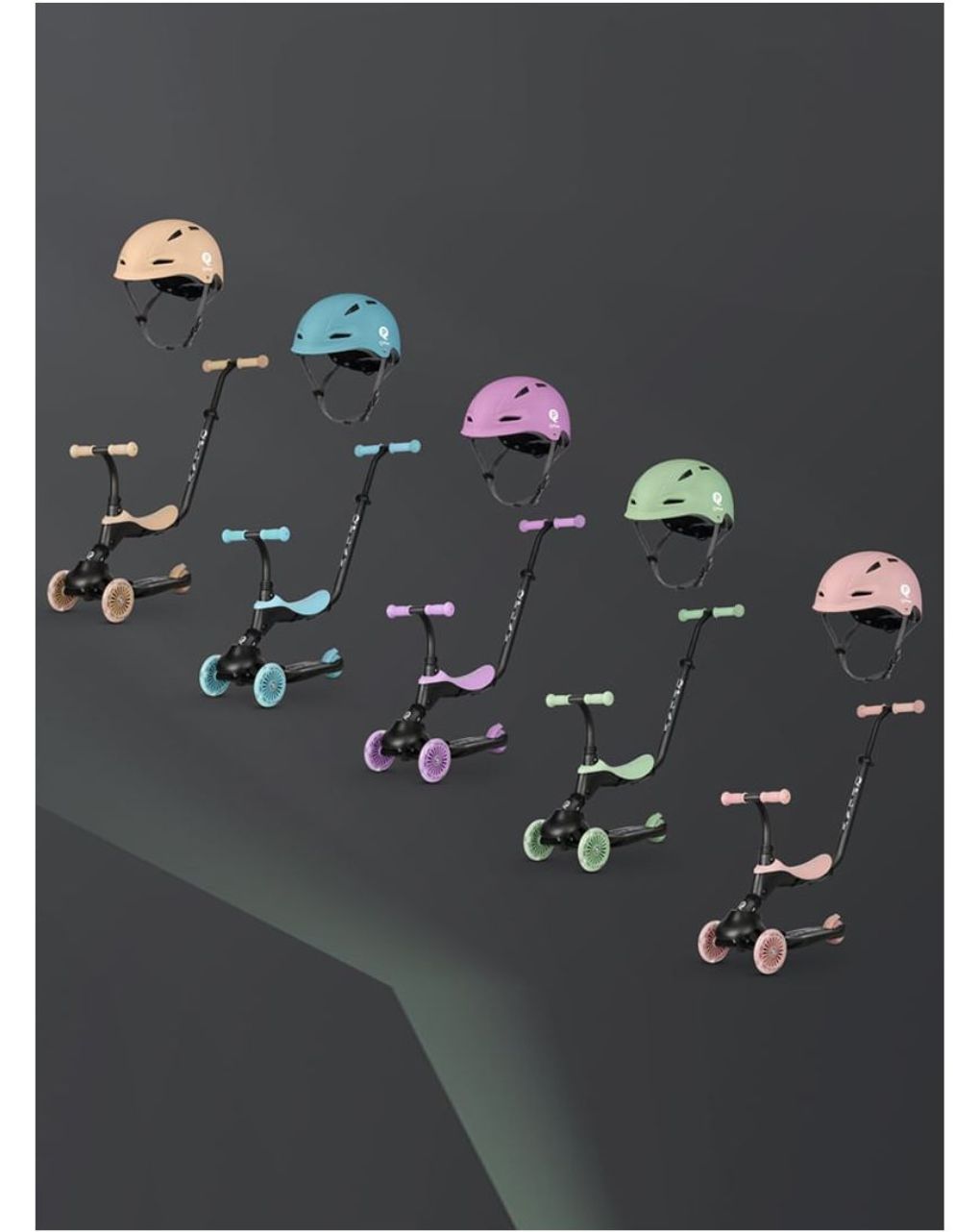 Qplay manbo παιδικό προστατευτικό κράνος για ποδήλατο-scooter πατίνι coral pink 01-2002325-02 - QPLAY