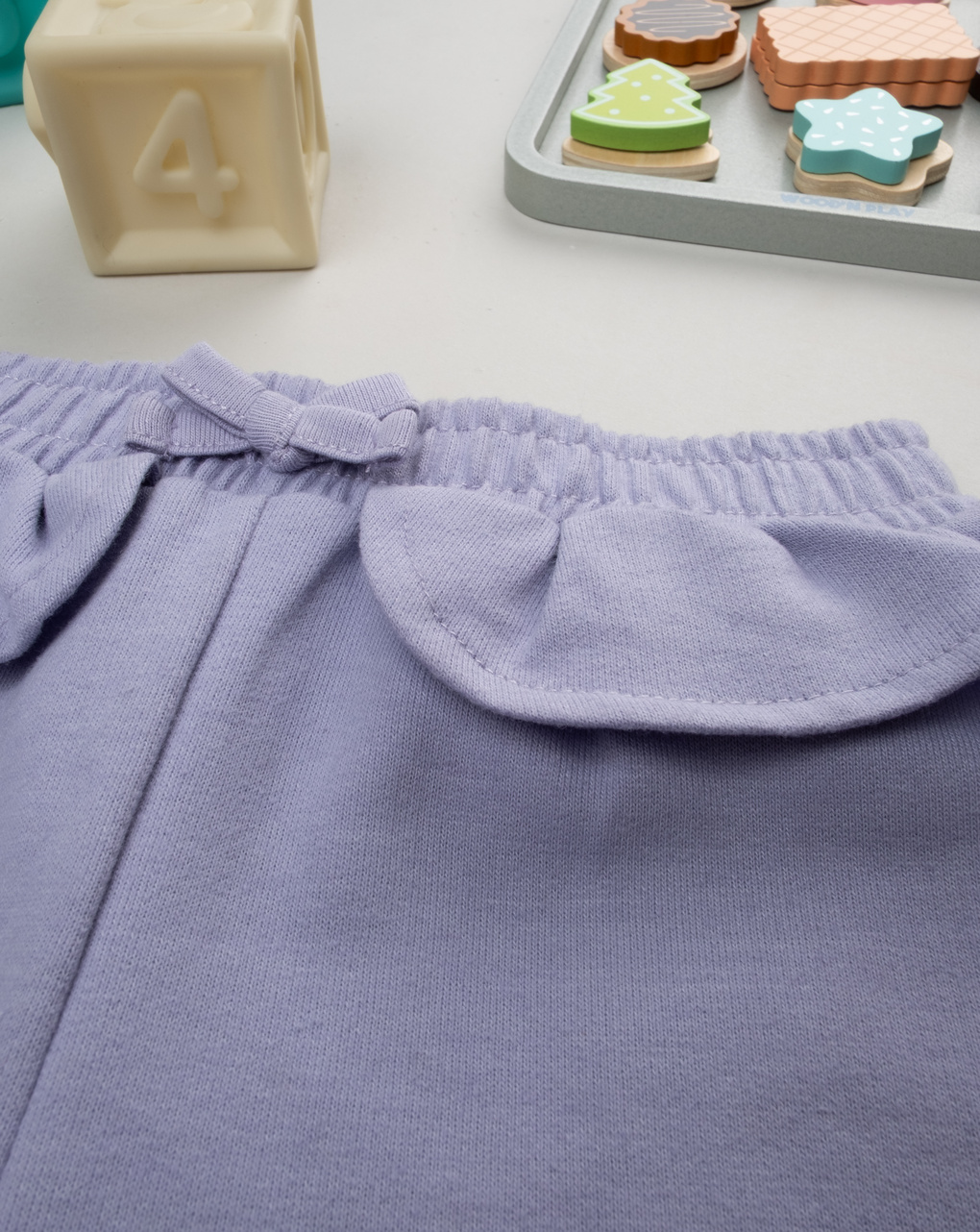 βρεφικό σορτσάκι λιλά με βολάν για κορίτσι - Prénatal