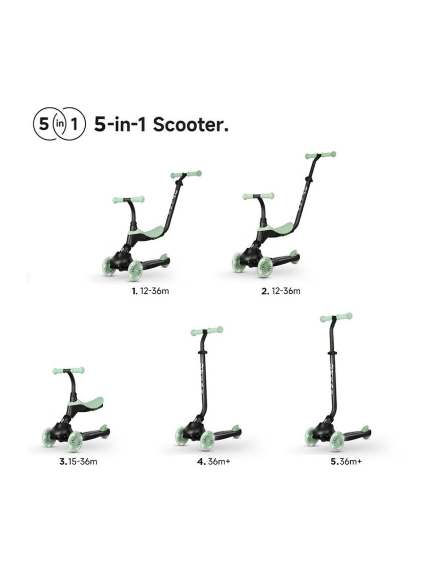 Qplay sema evo 5in1 scooter πατίνι sky blue 01-1212076-03 - QPLAY