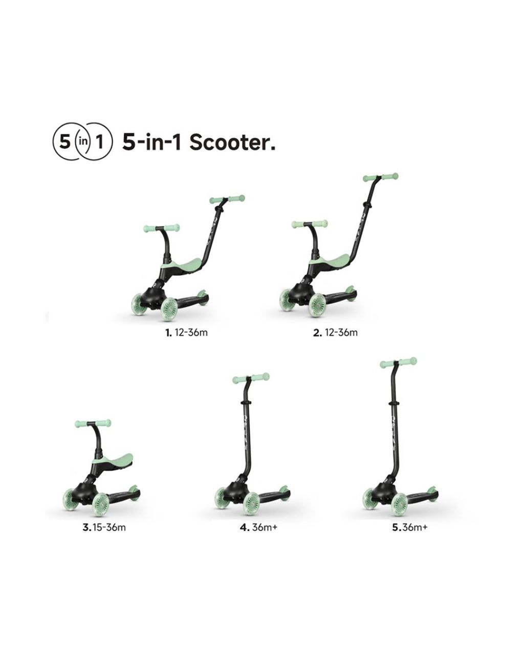 Qplay sema evo 5in1 scooter πατίνι sky blue 01-1212076-03 - QPLAY