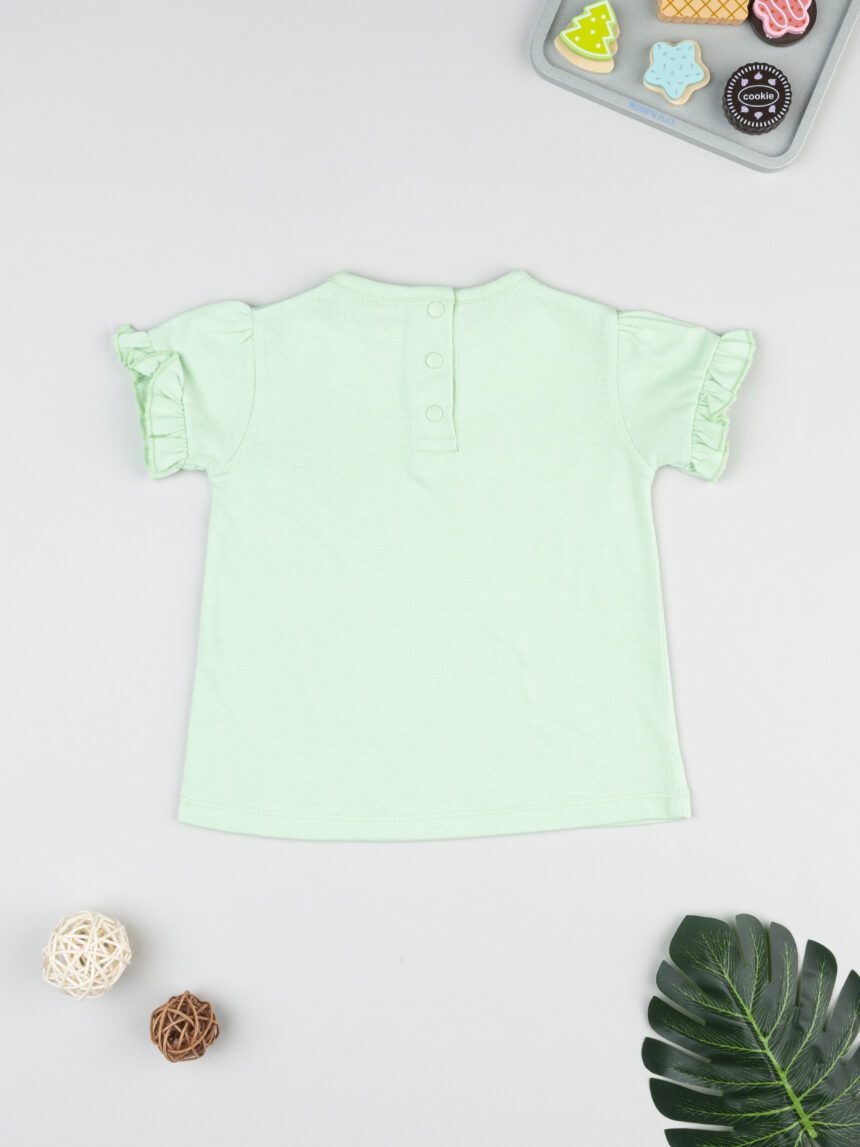 βρεφικό t-shirt πράσινο με φράουλες για κορίτσι - Prénatal