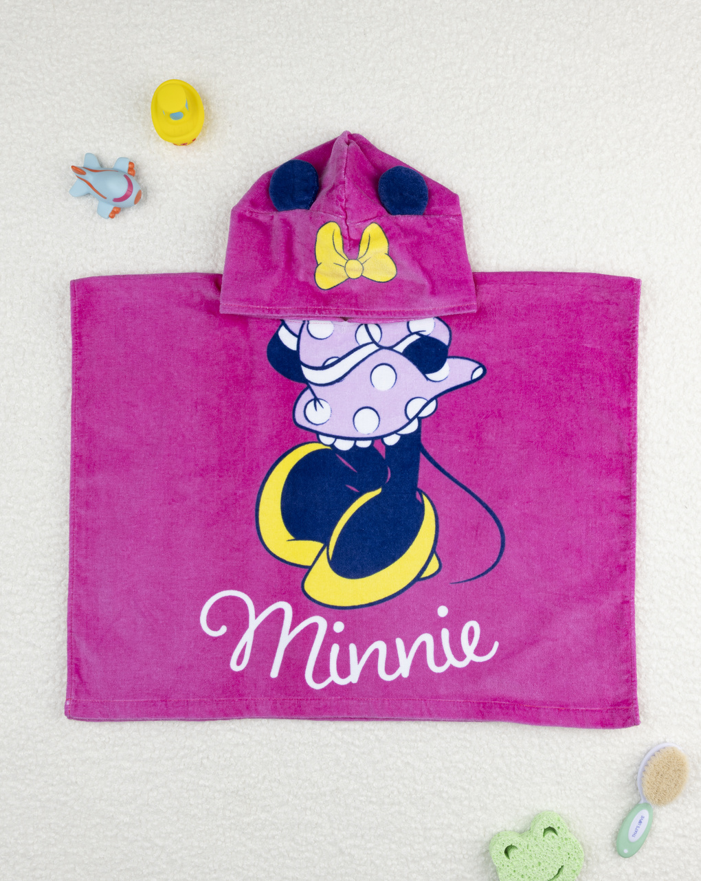 βρεφικό πόντσο θαλάσσης μωβ minnie για κορίτσι - Prénatal