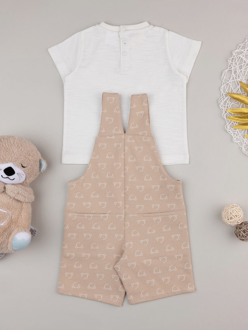 βρεφικό σετ t-shirt και σαλοπέτα teddies για αγόρι - Prénatal