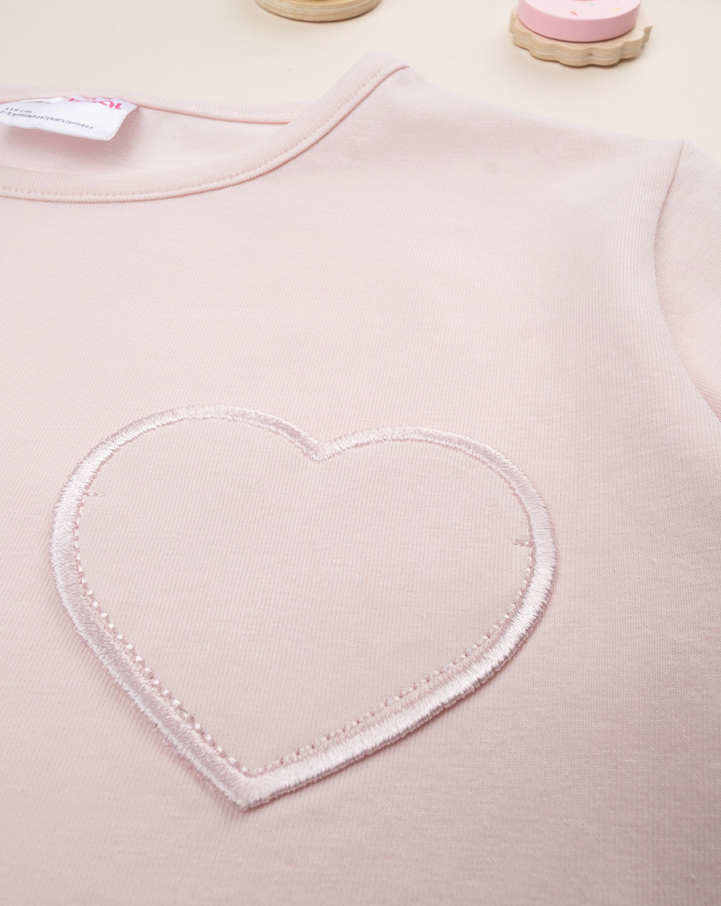 παιδικό t-shirt ροζ με καρδούλα για κορίτσι - Prénatal
