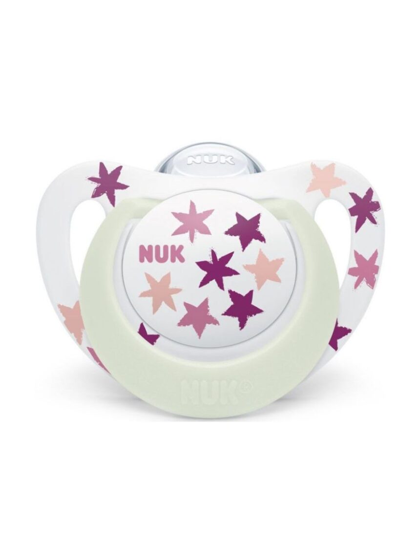 Nuk πιπίλα σιλικόνης star night 18-36m (2 σχέδια) 10739749 - Nuk