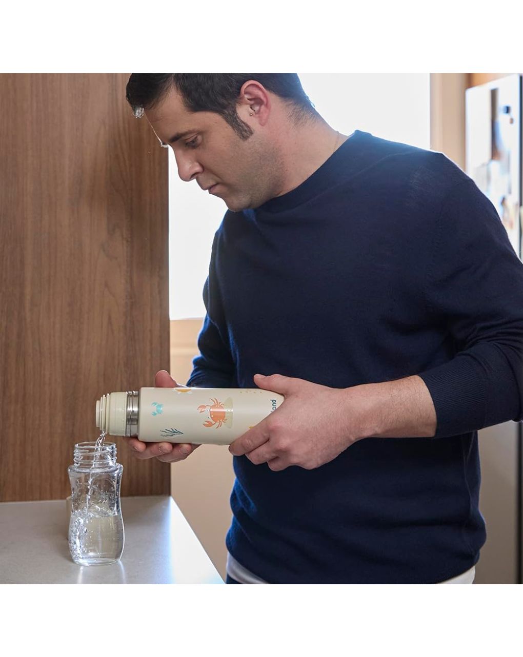 Miniland θερμός υγρών thermy 500ml ocean crab ml89641 - Miniland