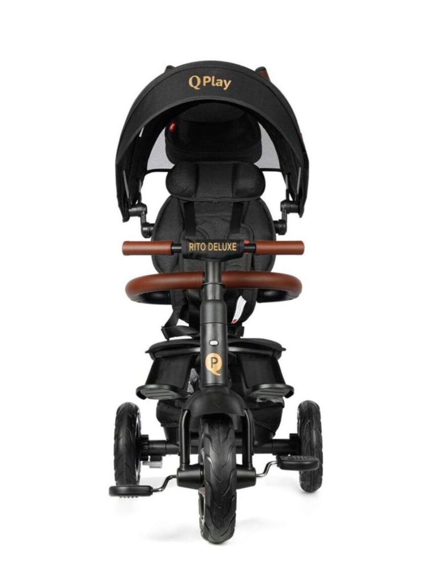 Qplay ποδήλατο τρίκυκλο rito deluxe air gel wheels brown 01-1212068-04 - QPLAY