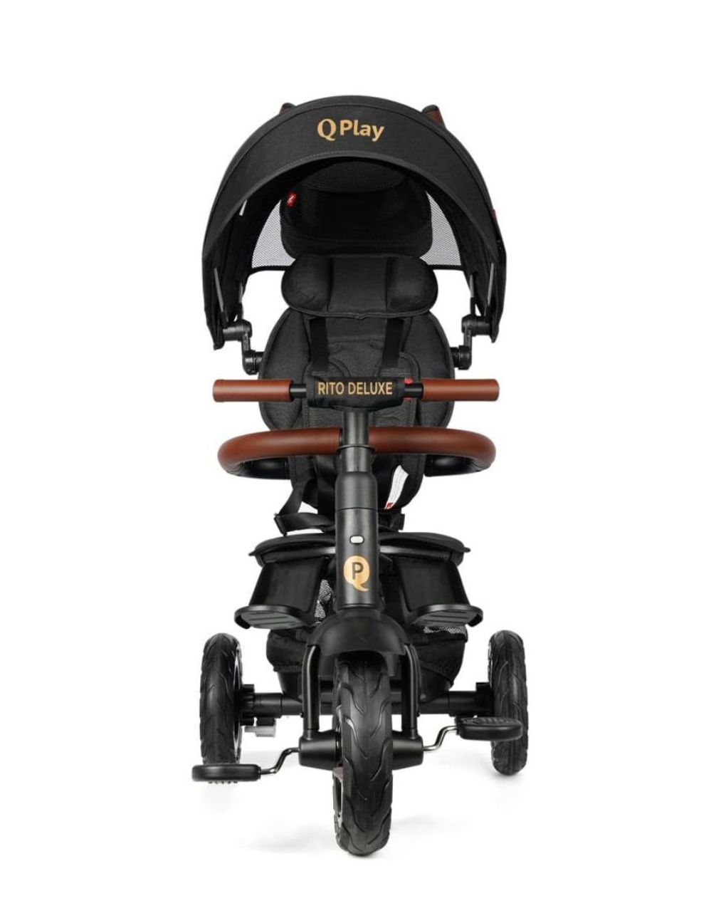 Qplay ποδήλατο τρίκυκλο rito deluxe air gel wheels brown 01-1212068-04 - QPLAY