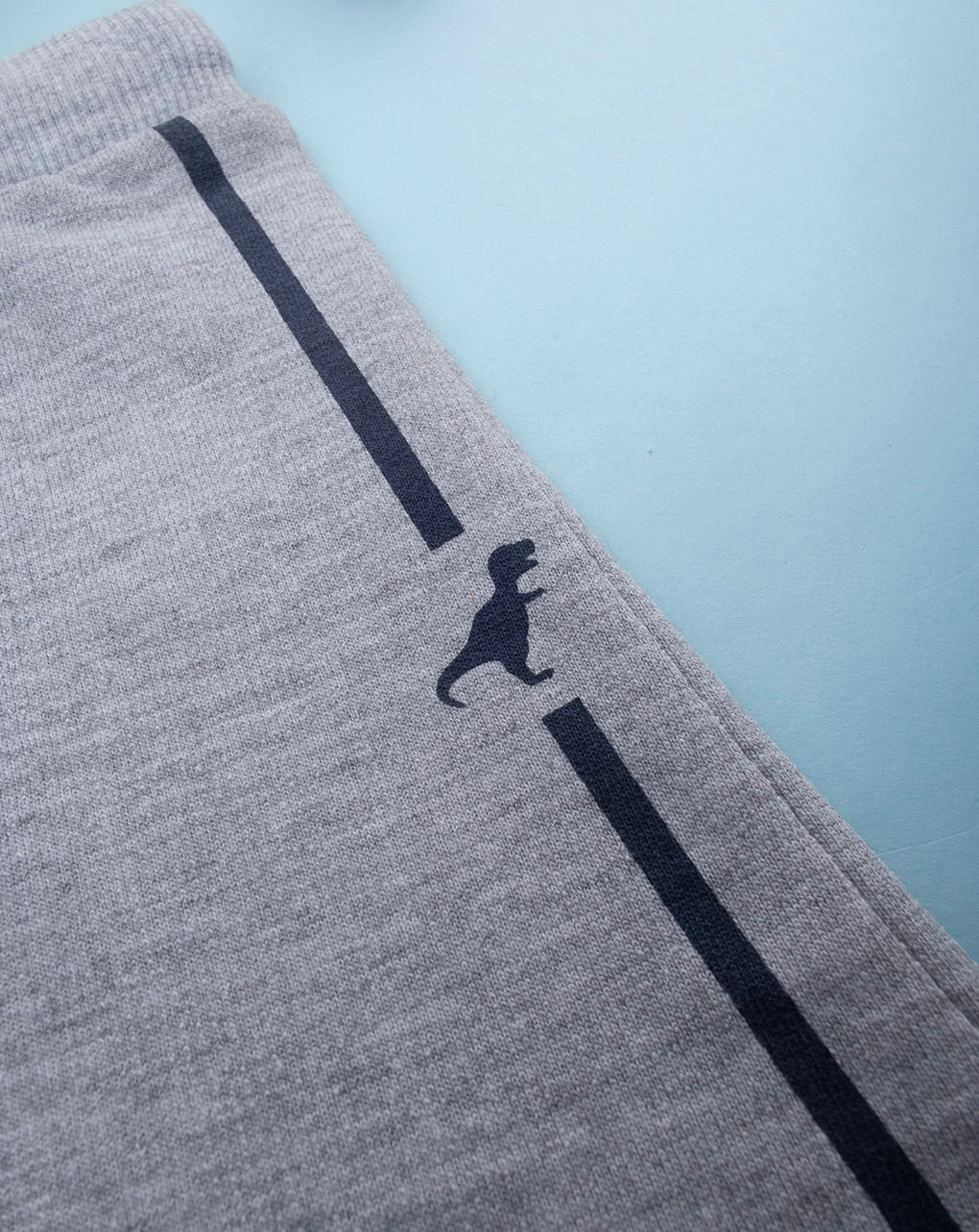 βρεφική βερμούδα γκρι με δεινόσαυρο για αγόρι - Prénatal